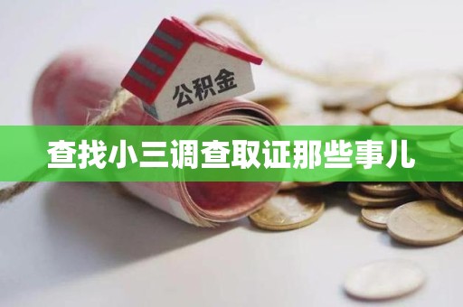 清流查找小三调查取证那些事儿